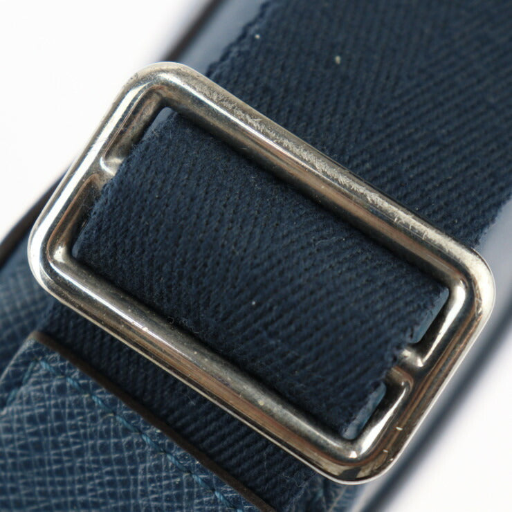 LOUIS VUITTON ルイ ヴィトン アントン メッセンジャー PM タイガ ショルダーバッグ M33426 レザー ブルーマリーヌ シルバー金具 ビトン ブルー系