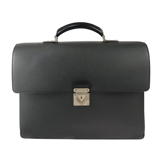 美品 LOUIS VUITTON ルイ ヴィトン ロブスト2 ビジネスバッグ M31042 タイガ アルドワーズ シルバー金具 ブリーフケース 書類鞄 ブラック