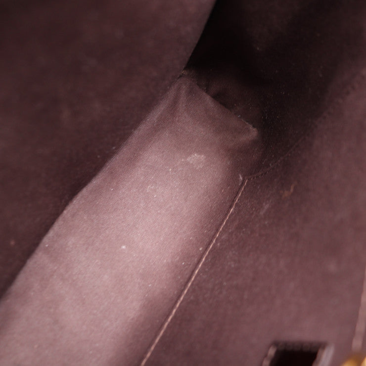 美品 LOUIS VUITTON ルイ ヴィトン モンテーニュMM モノグラムヴェルニ ハンドバッグ M50400 パテントレザー アマラント ゴールド金具 2WAY ショルダーバッグ ビトン パープル系