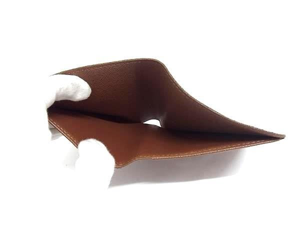 LOUIS VUITTON ルイヴィトン 二つ折り財布 モノグラム ポルト ビエ 6カルト クレディ M60929 ブラウン系 PVC レザー メンズ 札入れ 美品