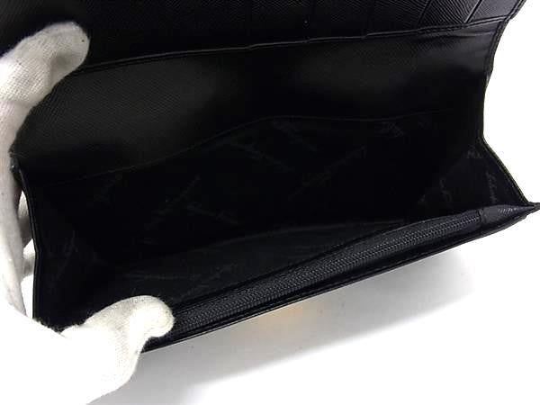 Salvatore Ferragamo フェラガモ 長財布 ガンチーニ 22 0120 ブラック系 カーフレザー レディース ゴールド金具 二つ折り財布 超美品