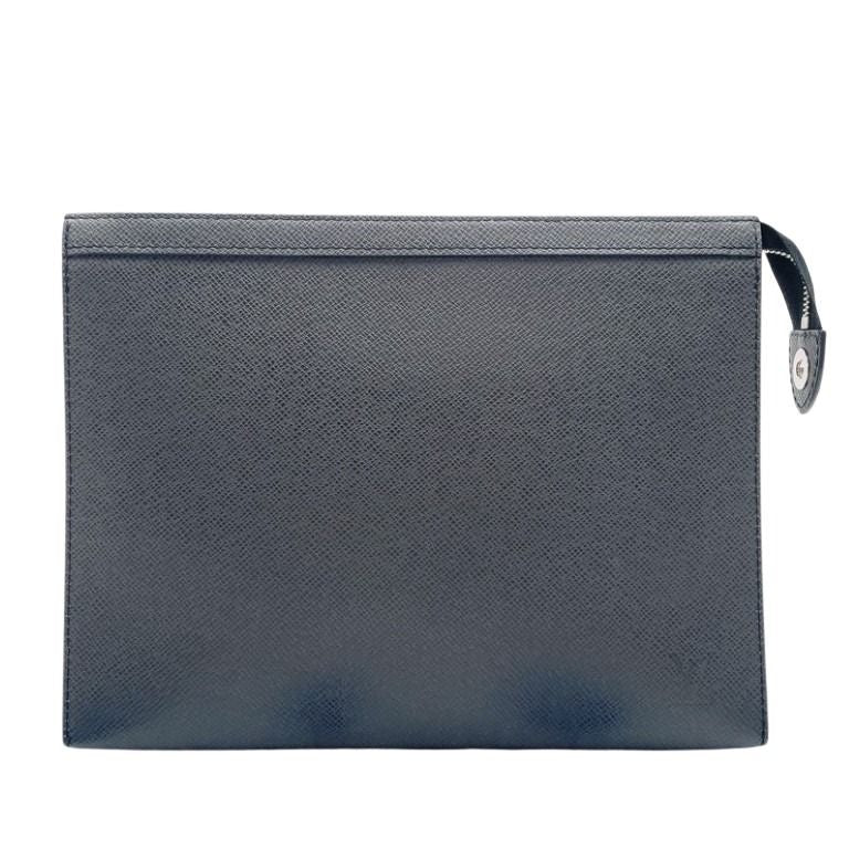 LOUIS VUITTON ルイヴィトン クラッチバッグ ポシェット ヴォワヤージュMM M30547 アルドワーズ系 タイガ メンズ セカンドバッグ シルバー金具 美品
