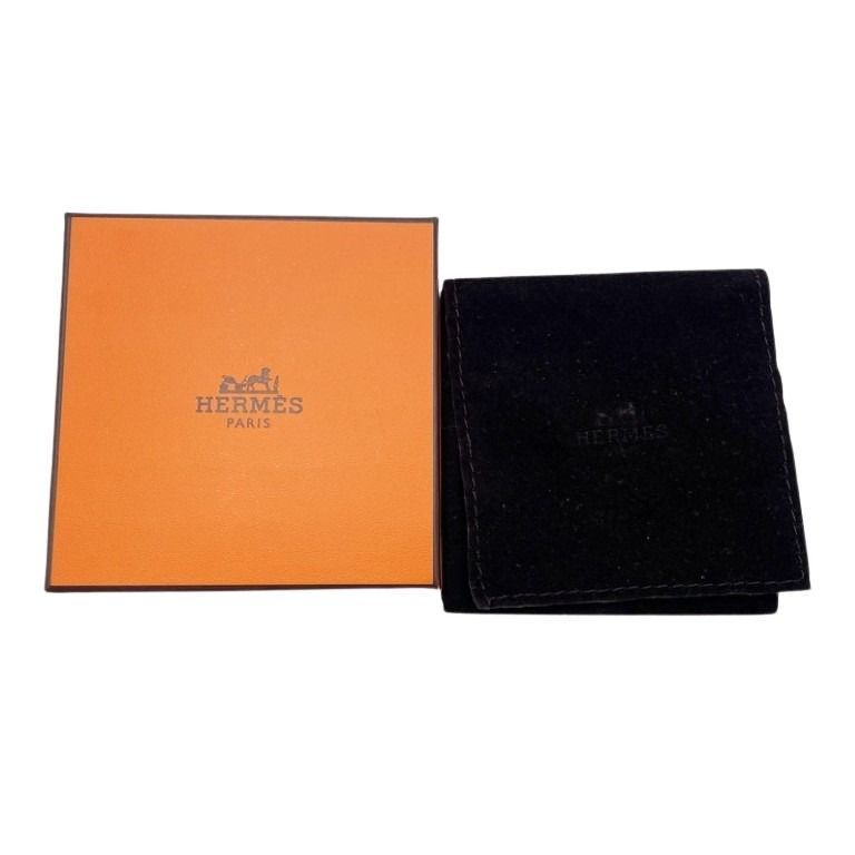 HERMES エルメス ネックレス トゥールビヨンチョーカー シルバー マルチカラー系 メタル シルク レディース 美品