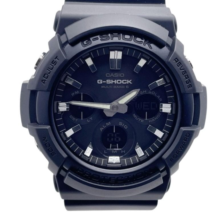 CASIO カシオ 時計 G-SHOCK ANALOG-DIGITAL GAW-100 SERIES GAW-100B-1AJF ブラック系 樹脂／アルミ 樹脂バンド メンズ アナデジ 超美品