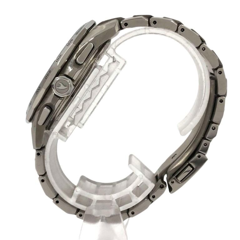 CASIO カシオ 時計 OCEANUS オシアナス Manta S4000 Series OCW-S4000-1AJF ブラック シルバー系 チタン メンズ 美品