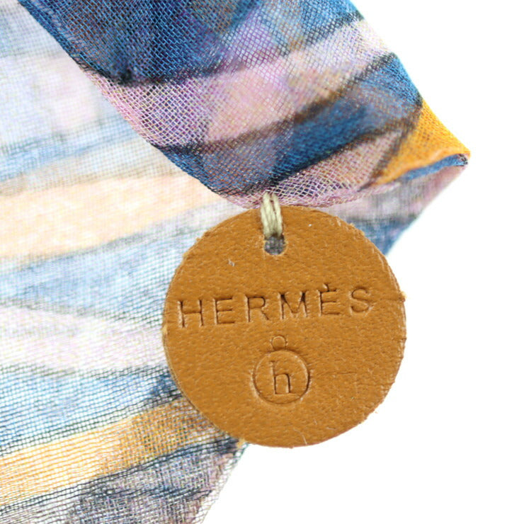 新品未使用展示品 HERMES エルメス リボン ブレスレット petit h プティアッシュ ブレスレット - アリゲーター シルク ブラウン系 パープル系 マルチカラー クロコ