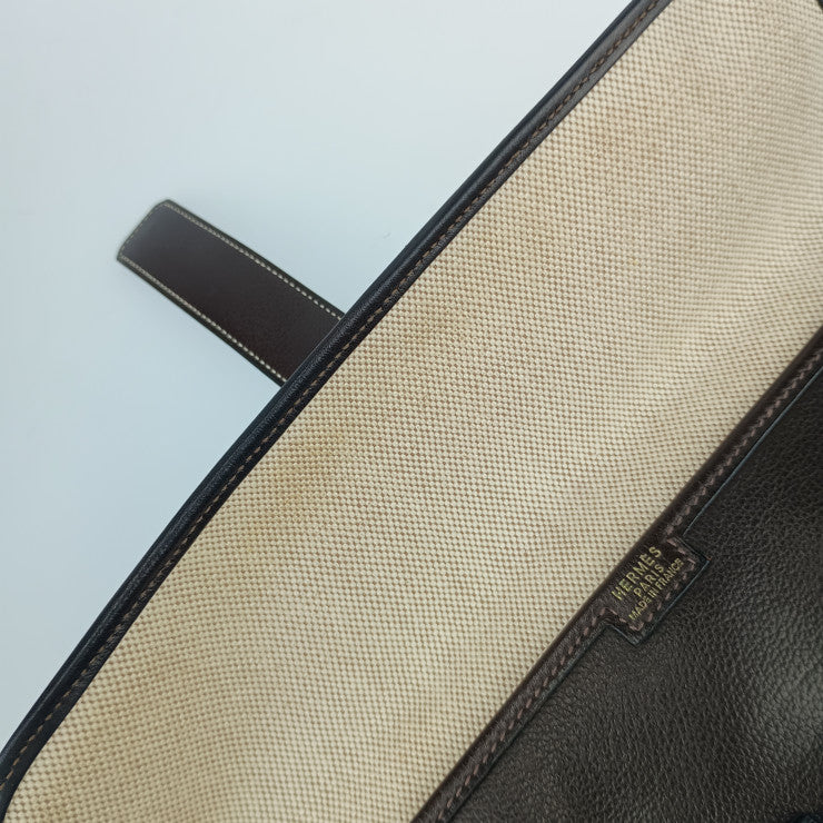 HERMES エルメス クラッチバッグ ジジェPM - ダークブラウン レザー ユニセックス セカンドバッグ □I刻印