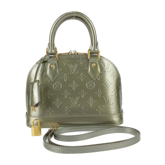 超美品 LOUIS VUITTON ルイヴィトン ハンドバッグ アルマBB M91677 グリアールデコ モノグラムヴェルニ・ヴェルニ レディース 2WAY ショルダーバッグ