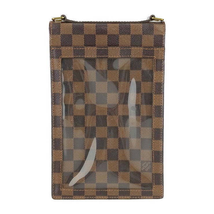 美品 LOUIS VUITTON ルイ ヴィトン ショルダーバッグ ポートベロー Ｎ45271 エベヌ ダミエ・キャンバス レザー ユニセックス クロスボディバッグ