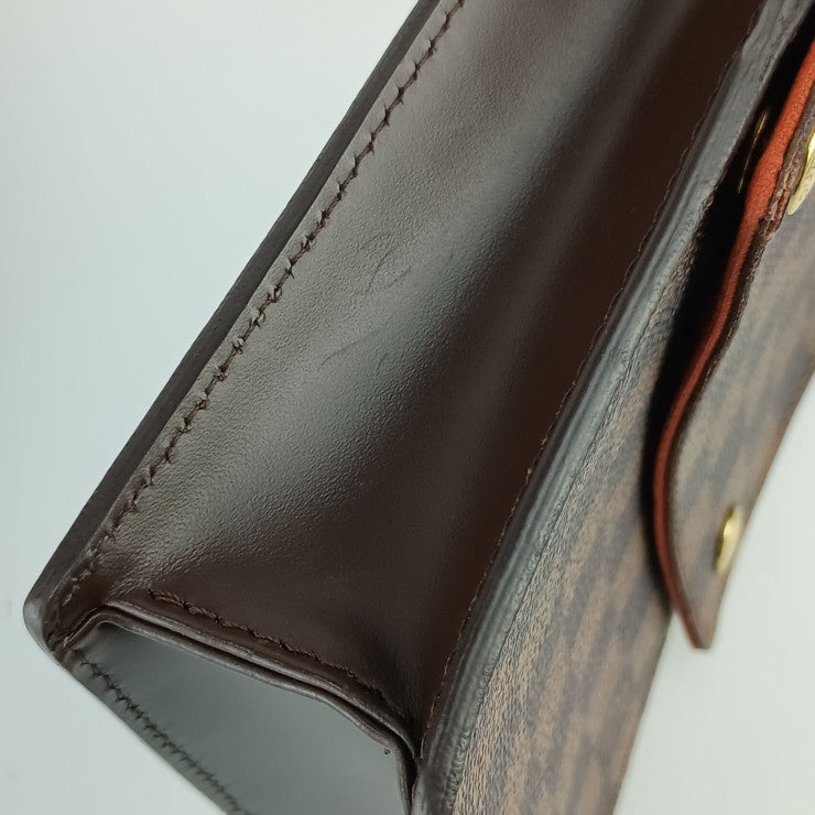 美品 LOUIS VUITTON ルイ ヴィトン ショルダーバッグ ポートベロー Ｎ45271 エベヌ ダミエ・キャンバス レザー ユニセックス クロスボディバッグ