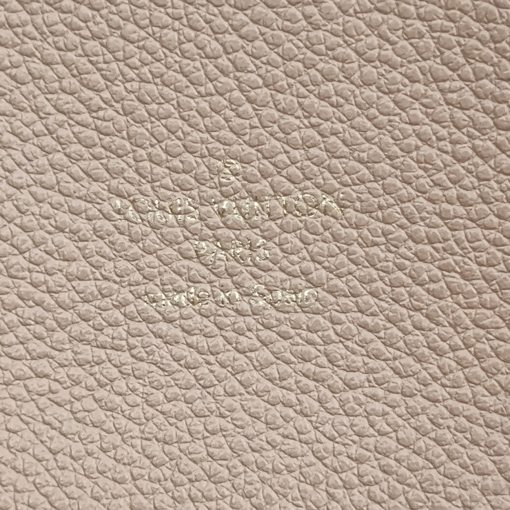 LOUIS VUITTON ルイ ヴィトン ショルダーバッグ モノグラムアンプラント バガテル M50075 デュンヌ ゴールド金具 レザー レディース 2WAY トートバッグ