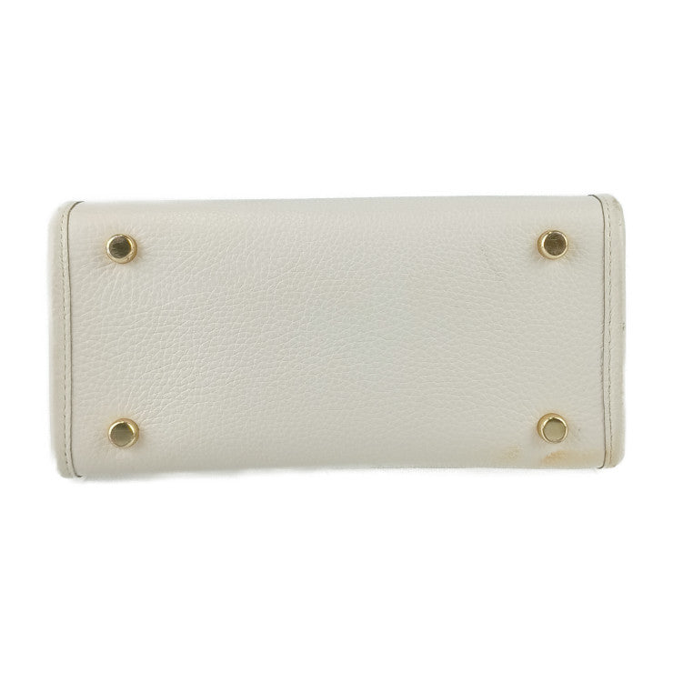 COACH コーチ ハンドバッグ デンプシー トート 22 C8417 ベージュ系 ゴールド金具 シグネチャー ジャカード レザー レディース 2WAY ショルダーバッグ