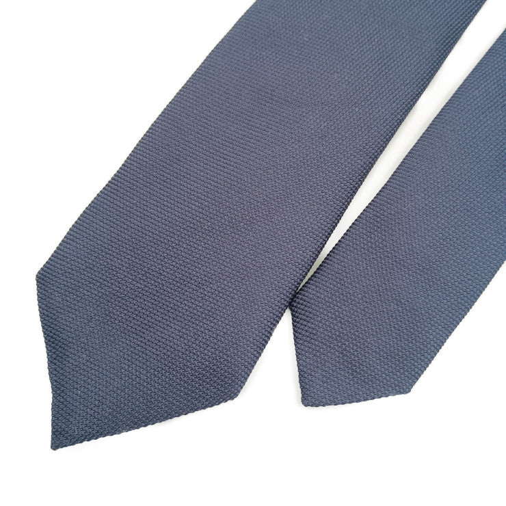 新古未使用展示品 Dior ディオール ネクタイ PUS1010004-540U ブルーマリン シルク100％ メンズ ナローネクタイ