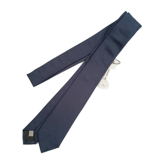 新古未使用展示品 Dior ディオール ネクタイ PUS1010100-540U ブルーマリン シルク100％ メンズ ナローネクタイ
