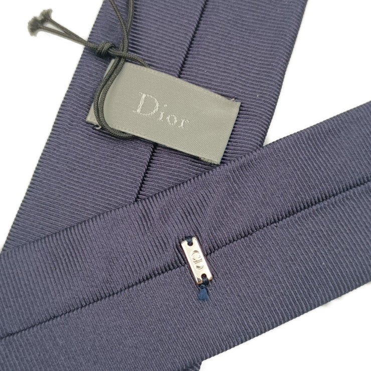 新古未使用展示品 Dior ディオール ネクタイ PUS1010100-540U ブルーマリン シルク100％ メンズ ナローネクタイ