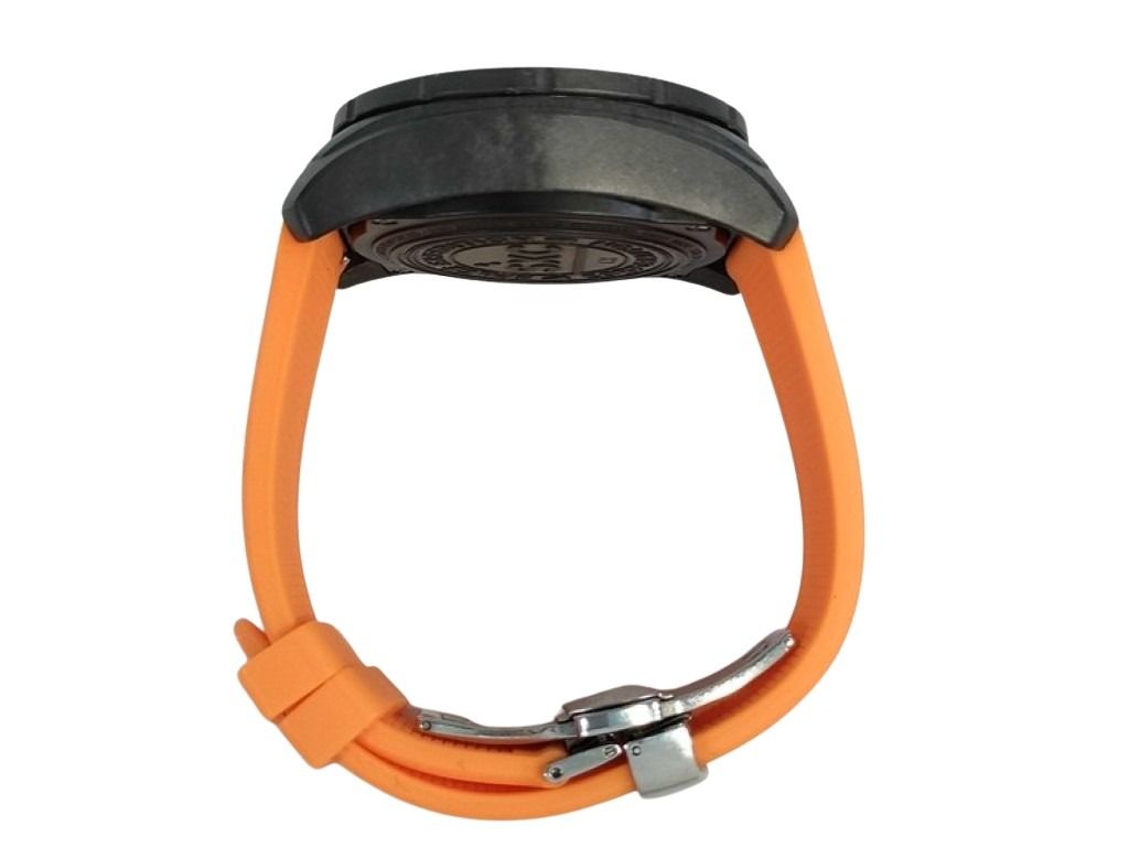 LUMINOX ルミノックス 時計 SXC カーボンGMT 5020シリーズ ブルー ブラック オレンジ系 ケース：カーボン ベルト：ラバー メンズ 美品