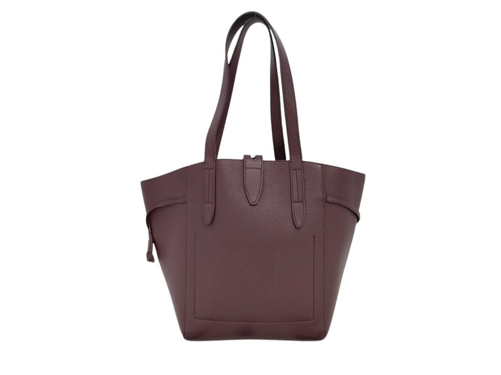 FURLA フルラ トートバッグ NET M WB00779 パープル系 レザー レディース ゴールド金具 美品
