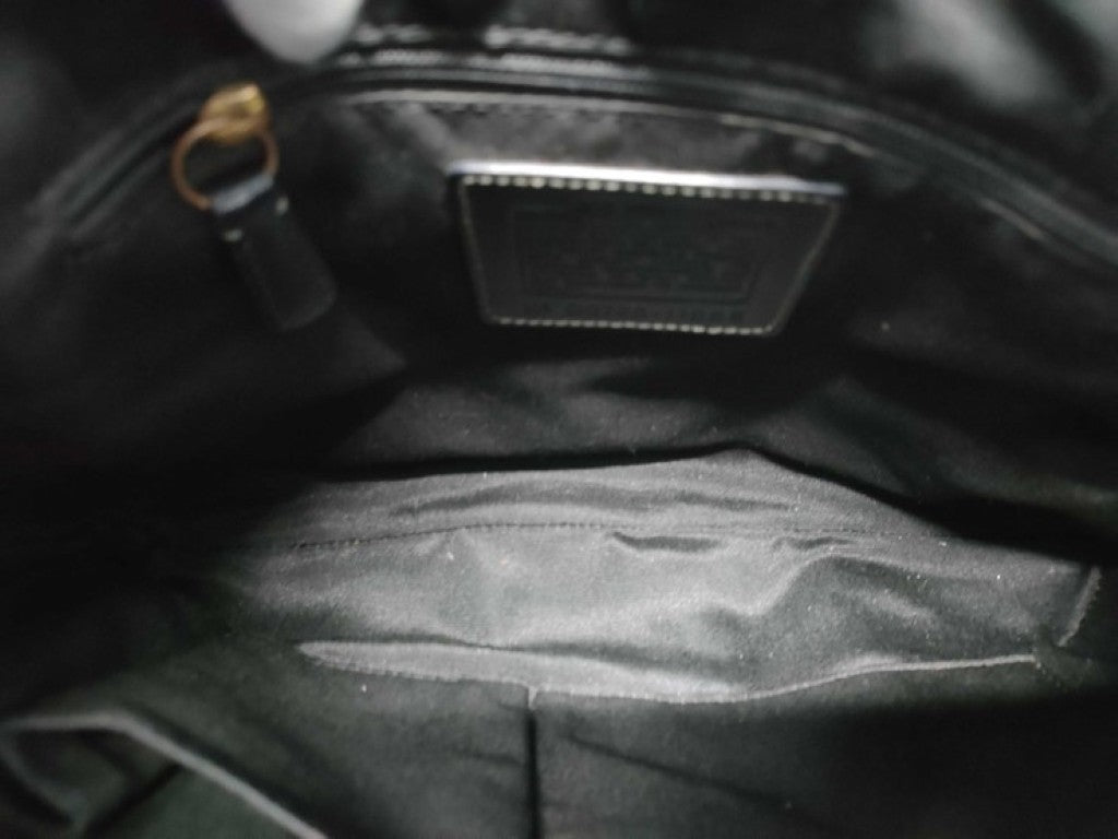 COACH コーチ ハンドバッグ シグネチャー 11058 ブラック系 キャンバス レザー レディース ゴールド金具