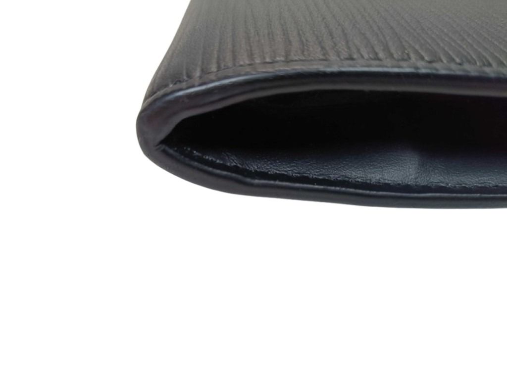 LOUIS VUITTON ルイヴィトン クラッチバッグ ポシェットジュールPM M62646 ブラック系 エピ メンズ シルバー金具 美品