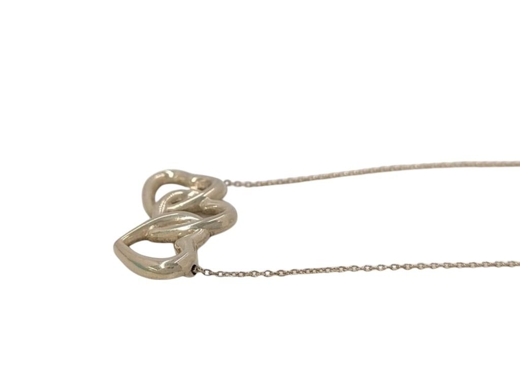 Tiffany&Co. ティファニー ネックレス トリプルオープンハート シルバー系 SV925 レディース 美品