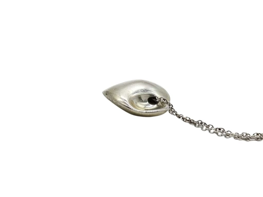 Tiffany&Co. ティファニー ネックレス フォールドハート シルバー系 SV925 レディース 美品