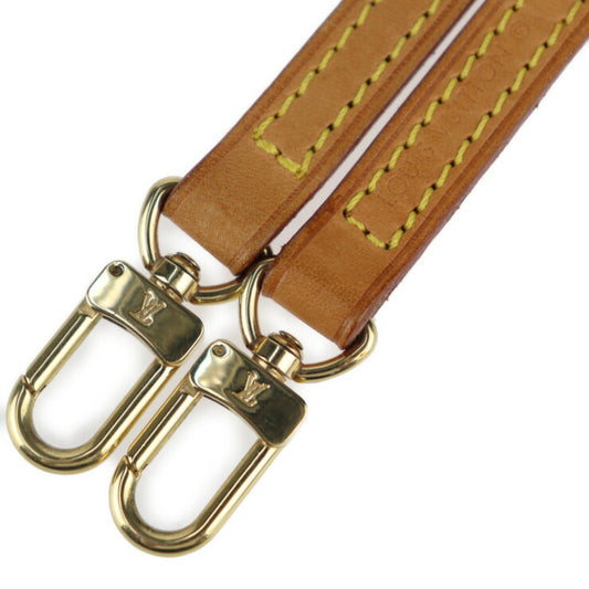 美品 LOUIS VUITTON ルイ ヴィトン ストラップ ショルダーストラップ J00145 ヌメ革 ナチュラル ゴールド金具 替えストラップ ビトン