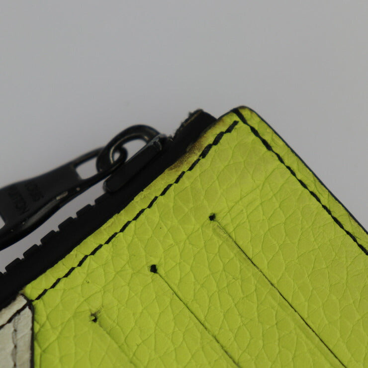 LOUIS VUITTON ルイ ヴィトン コインカードホルダー コインケース M81314 レザー ホワイト×ブルー×イエロー×ブラック LVロゴ モノグラム カードケース 小銭入れ フラグメントケース ビトン