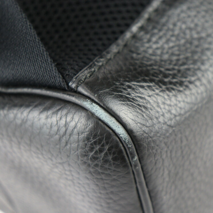 美品 COACH コーチ バックパック リュック・デイパック F23247 ペブルドレザー ブラック