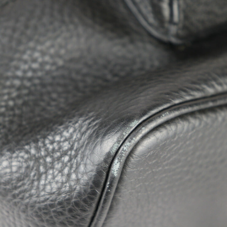 美品 COACH コーチ バックパック リュック・デイパック F23247 ペブルドレザー ブラック