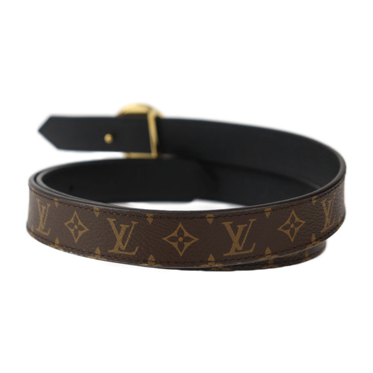 新古未使用展示品 LOUIS VUITTON ルイ ヴィトン LV サークル 25MM リバーシブル ベルト M0054U 表記サイズ 90/36 モノグラムキャンバス レザー ブラウン ブラック ゴールド金具 ビトン
