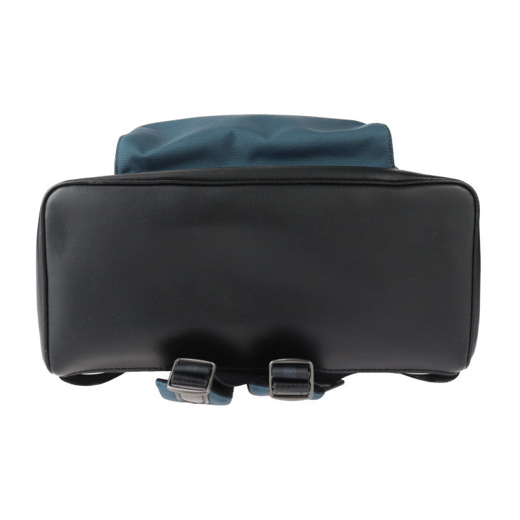 超美品 COACH コーチ West Backpack In Cordura バックパック リュック・デイパック F27609 ナイロンキャンバス × レザー ブルー系 ブラック