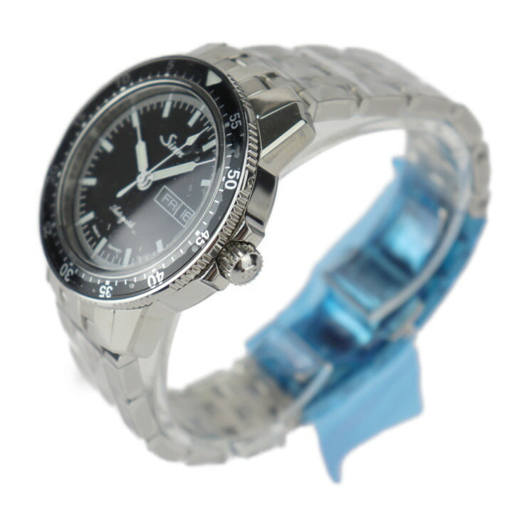 新品未使用展示品 Sinn ジン インストゥルメント ウォッチ パイロットウォッチ104シリーズ 腕時計 104.ST.SA.A ステンレススチール シルバー ブラック文字盤 自動巻き デイデイト 5連ブレスレット仕様