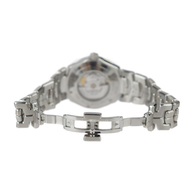 美品 TAG HEUER タグホイヤー リンク キャリバー5 腕時計 WBC2112.BA0603 ステンレススチール シルバー ブルー文字盤 自動巻き デイト