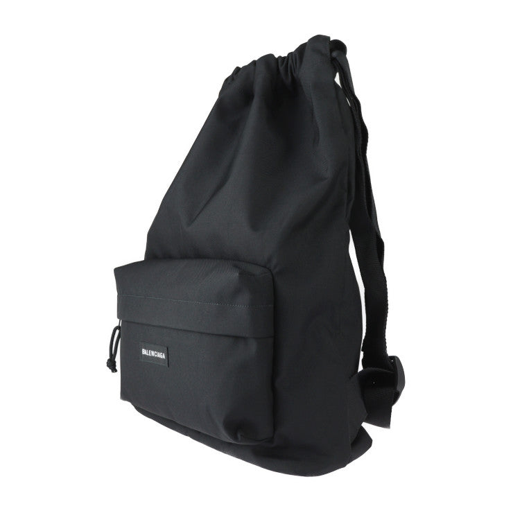 新古未使用展示品 BALENCIAGA バレンシアガ EXPLORER DRAWST BAC エクスプローラー リュック・デイパック 741402 ナイロンキャンバス ブラック バックパック 巾着型