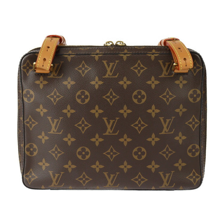 超美品 LOUIS VUITTON ルイ ヴィトン ソフトトランク メッセンジャーPM ショルダーバッグ M68494 モノグラムキャンバス レザー ブラウン ゴールド金具 ラウンドファスナー ビトン