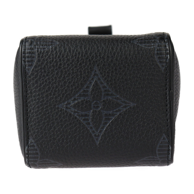 美品 LOUIS VUITTON ルイ ヴィトン ヴァヴァン NV モノグラム ジャイアント ハンドバッグ M57292 トリヨンレザー ブラック シルバー金具 リストレット セカンドバッグ