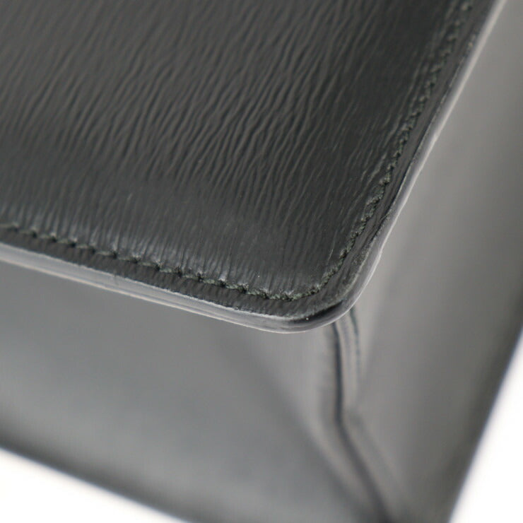 超美品 MONTBLANC モンブラン 4810 ウエストサイド シングルガセット ブリーフケース ビジネスバッグ 7578 レザー ブラック シルバー金具 2WAY ショルダーバッグ 書類鞄