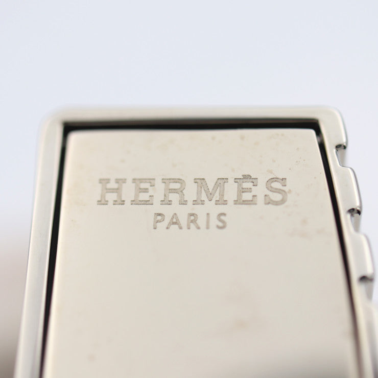 新古未使用展示品 HERMES エルメス ジュエルロック その他雑貨 メタル シルバー カデナモチーフ 香水ケース