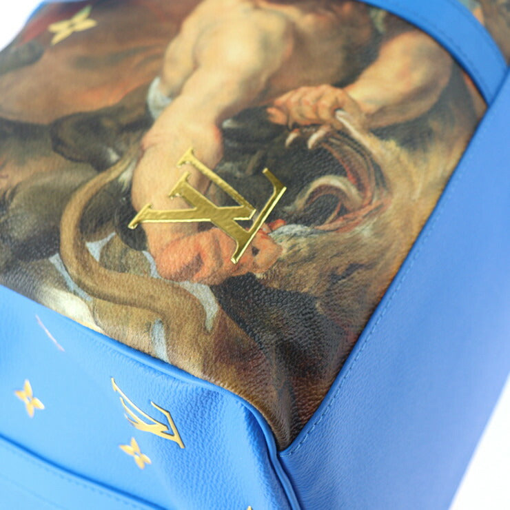 新品未使用展示品 LOUIS VUITTON ルイ ヴィトン キーポル バンドリエール 50 ルーベンス マスターズコレクション ボストンバッグ M43344 PVC レザー ブルー系 マルチカラー 2WAY ショルダーバッグ ビトン