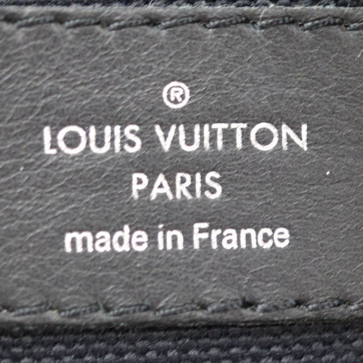 美品 LOUIS VUITTON ルイ ヴィトン キャニオン・バックパック ユタ リュック・デイパック M54960 レザー ブルーマリーヌ シルバー金具 ビトン