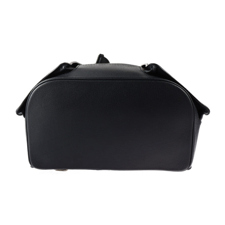 美品 LOUIS VUITTON ルイ ヴィトン キャニオン・バックパック ユタ リュック・デイパック M54960 レザー ブルーマリーヌ シルバー金具 ビトン