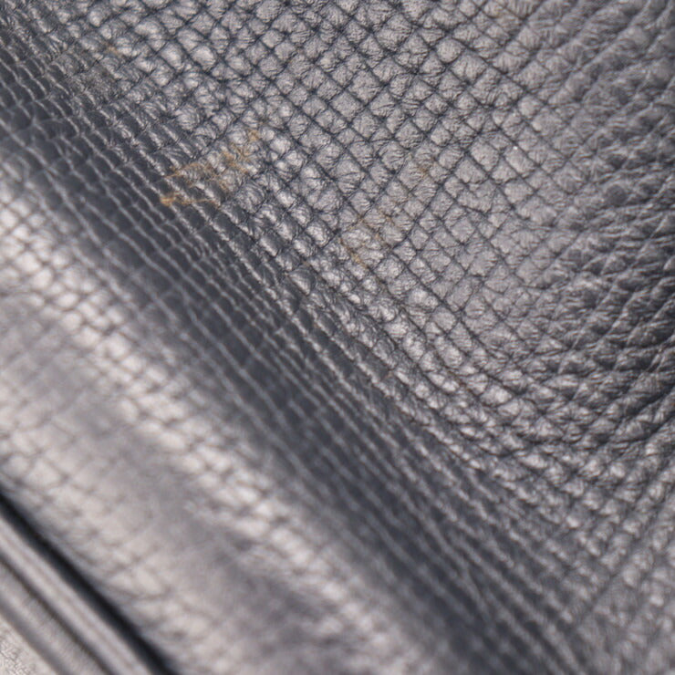 美品 LOUIS VUITTON ルイ ヴィトン キャニオン・バックパック ユタ リュック・デイパック M54960 レザー ブルーマリーヌ シルバー金具 ビトン