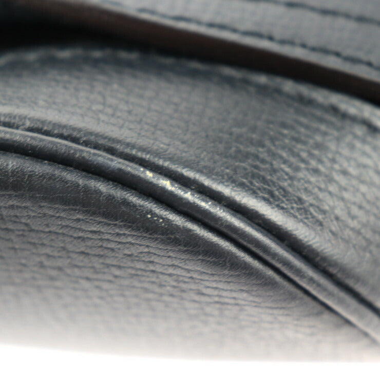 美品 LOUIS VUITTON ルイ ヴィトン キャニオン・バックパック ユタ リュック・デイパック M54960 レザー ブルーマリーヌ シルバー金具 ビトン