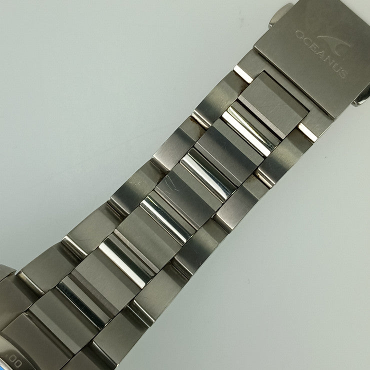 CASIO カシオ 腕時計 OCEANUS オシアナス OCW-G1000-1AJF シルバー ブルー ブラック文字盤 チタン メンズ GPSハイブリッド 電波ソーラー