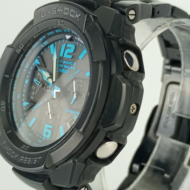 CASIO カシオ 腕時計 G-SHOCK SKY COCKPIT Gショック スカイコックピット GW-3000BD-1AJF ブラック ステンレス 樹脂 メンズ ソーラー電波