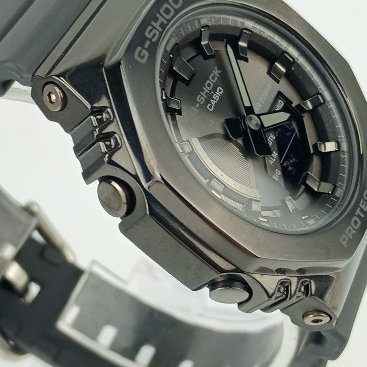 新古未使用展示品 CASIO カシオ 腕時計 G-SHOCK Gショック GM-S2100B-8AJF ブラック 樹脂 ステンレス レディース クオーツ アナデジ