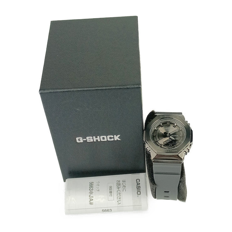 新古未使用展示品 CASIO カシオ 腕時計 G-SHOCK Gショック GM-S2100B-8AJF ブラック 樹脂 ステンレス レディース クオーツ アナデジ