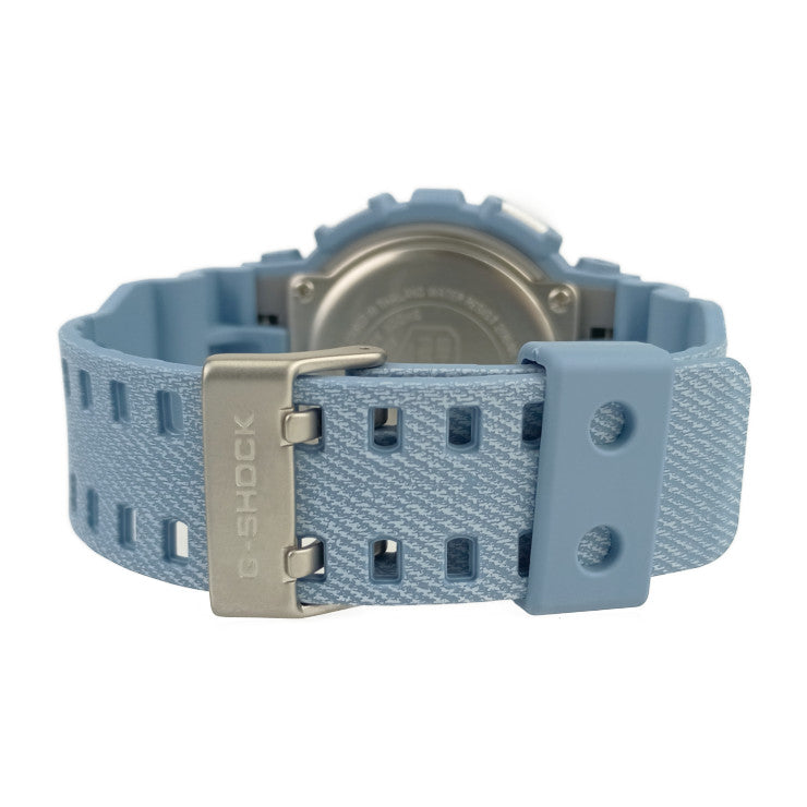 新品未使用展示品 CASIO カシオ 腕時計 G-SHOCK GA-110DC-2A7ER（GA-110DC-2A7JF） ライトブルー系 ホワイト デジタル文字盤 樹脂 ステンレス メンズ デジタル クオーツ デニム柄