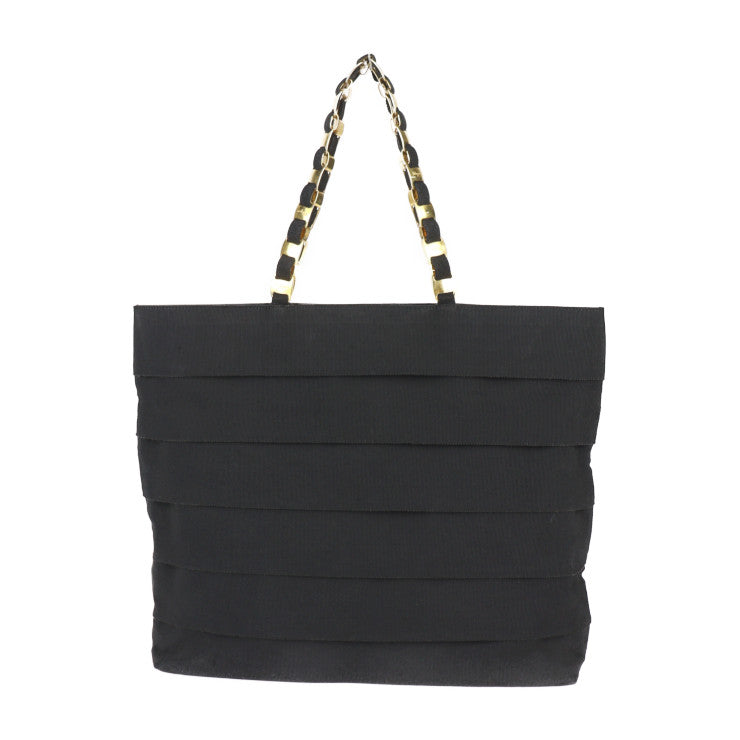 Salvatore Ferragamo サルヴァトーレ フェラガモ ヴァラ トートバッグ 21 6160 キャンバス レザー ブラック ゴールド金具 ショルダーバッグ