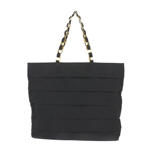 Salvatore Ferragamo サルヴァトーレ フェラガモ ヴァラ トートバッグ 21 6160 キャンバス レザー ブラック ゴールド金具 ショルダーバッグ